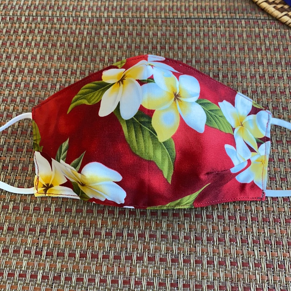 Plumeria Flower Mask